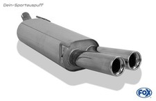 Fox Silencieux Sport VW Golf 3 GTI VR6 2x76 Rond Avec Abs.