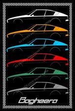 TABLEAU MATRA SIMCA BAGHEERA  22 CM X 15 CM  " ( idée cadeau anniversaire  )