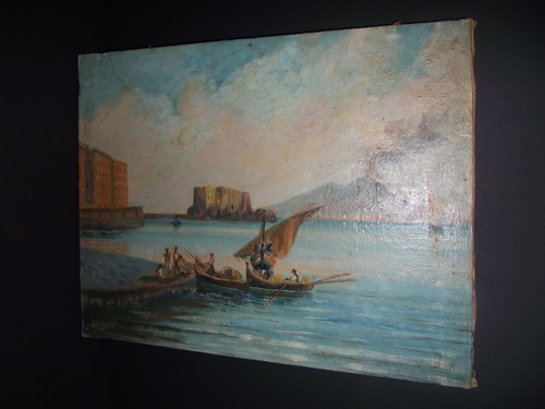 Tableau ancien huile sur toile - ancien,