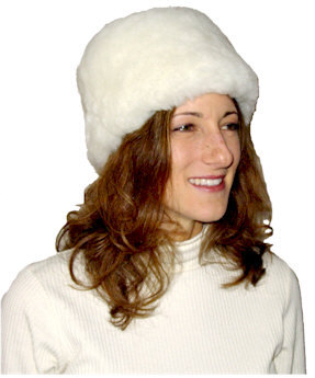 Sheepskin pill box - box, hat