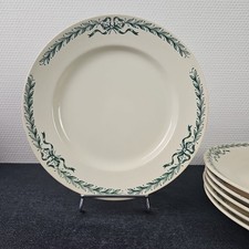 Assiettes Plates Décor Belleville De Longchamp Terre De Fer 1900s