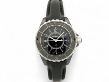 NEUF MONTRE CHANEL J12 H5695 QUARTZ 33 MM CERAMIQUE & BRACELET CUIR WATCH 5800€