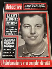 DETECTIVE 16/08/1963; La cave maudite de Lyon-Bron/ Le fantôme de Lucien