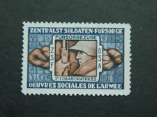 Vignette poste militaire Suisse Œuvres sociales de l'Armée