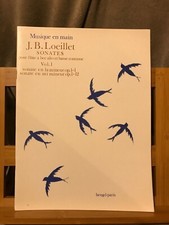 Loeillet Sonates flute a bec alto basse continue partition éditions Heugel vol 1
