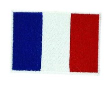 Lot de 5/10/25/50/100  Patch écusson brodé Drapeau FRANCE Français Thermocollant