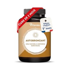 Autobronzant Gélules - Efficacité Prouvée Dès 1 Mois - Pigments Naturels - Hâ...