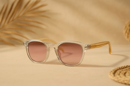 Lunettes soleil fumés rose - de,