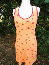 ROBE FEMME ADO PLAGE ETE MER MARQUE ETAM TAILLE 38 40 TBE BRETELLES LEGERE COTON