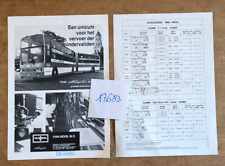 N° 17683 / VAN HOOL   prospectus gamme nederland text 1978 ?