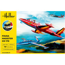 Maquette Avion Starter Kit Fouga Magister Cm 170 |heller|35510| 1:48 Maquette Ch
