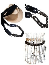 Superbe Ceinture Cuir Velours & Cuir vernis Noir