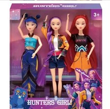Figurines Kpop Demon Hunter Poupée  Rumi, Zoey , Mira Avec Articulations 3pcs 