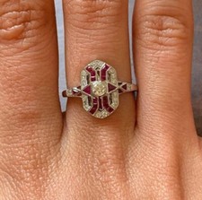 Bague FN en or blanc 14 carats