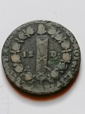 FRANCE. 12 Deniers Français. Ans 3 À 5. LOUIS XVI. 1792. Gad 13. 11,75g. 