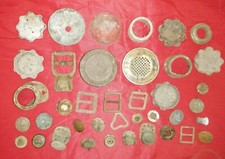 E5- Lot terrain allemand crochets boutons écouteur téléphone cocardes mutze