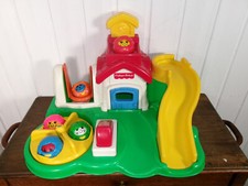 Vintage 1994 Fisher Price Roll A Round Ecole aire de jeux  1994 5 perso ITALY