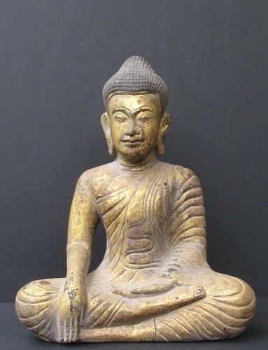 Bouddha khmer bois - khmer, en