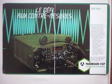 5/85 PUB THOMSON-CSF TELECOMMUNICATION RADIO TRC950 ELECTRONIC WARFARE FRENCH AD