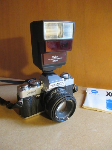 Minolta flash vivitar - xg-1, +