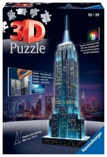 Puzzle Ravensburger 3D - Empire State Building de Nuit - 228 Pièces