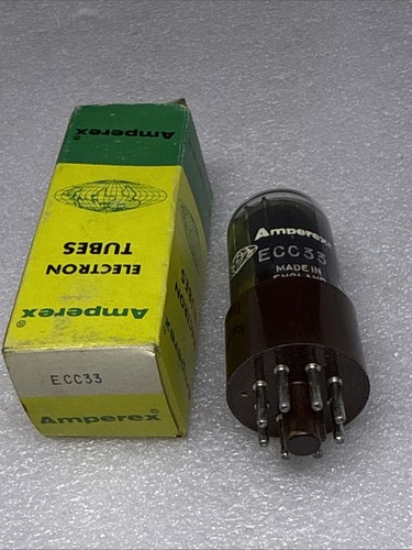 Amperex ecc33 vacuum tube - amperex,