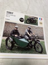Terrot 350G moteur JAP side CG 1925 carte moto de collection Atlas France