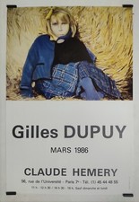 Dupuy Gilles Galerie Claude Hemery 1986 Affiche Originale Exposition