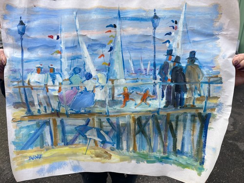 Tableau peinture gouache - , /