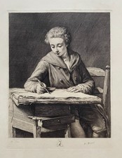 Gravure jeune dessinateur - gravure,