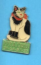 Pin's lapel pin pins P.P.D.A C.N.D.A CAT GATO KAT CHAT NOIR ET BLANC PPDA CNDA