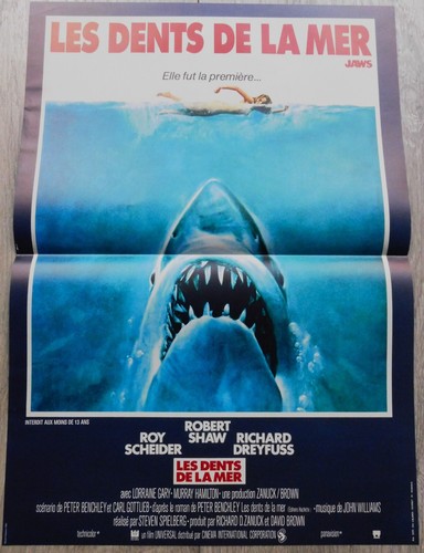 Les dents mer affiche - de,