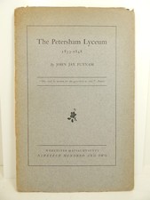 PETERSHAM  LYCEUM 1833-1848