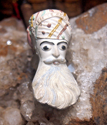 Pipe terre cuite sculptee - pipe,