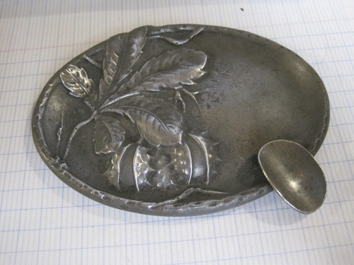 Ancien cendrier etain - ancien,