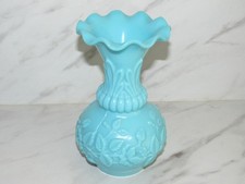vase  opaline bleu 20cm