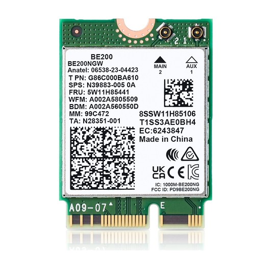 Carte réseau be200 wifi7 - réseau,