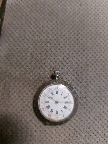 Antique fine silver pocket - fine,