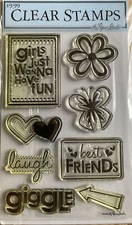 clear stamps tampon transparent thème Amies