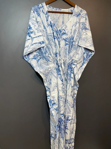 Robe maxi kaftan coton - robe, en