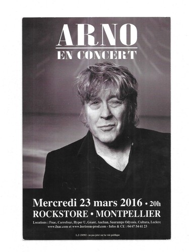 Rare flyer arno en - -,