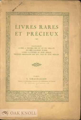 Livres rares précieux - rares,