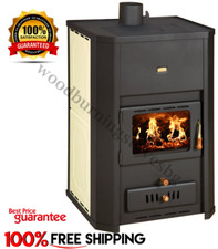 Poêle a Bois Combustion Avec Dos Chaudière Prity WD W24 18,2+6,1kW Eco Design