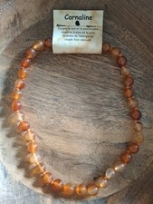 Collier Cornaline - Pierre Roulées Naturelles - Lithothérapie & Spiritualité...