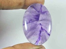Cabochon de forme ovale en améthyste violette naturelle 27 x 40 mm pierre pré...