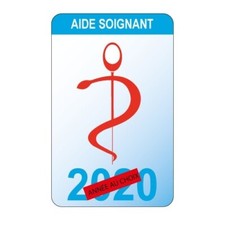Caducée aide soignant logo 530 sticker autocollant