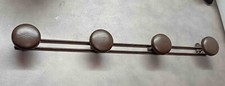 Porte-manteau vintage industriel marron 4 portants