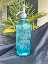 Grand siphon eau de seltz Turquoise Ouraline Mapataud Limoges