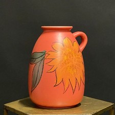 Vase à Anse Vintage Céramique - Scheurich West Germany - Allemagne - 22 cm