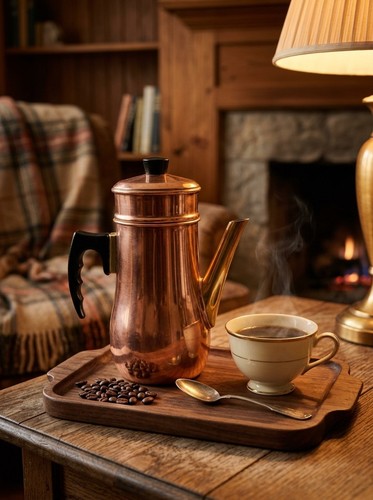 Cafetière filtre cuivre - filtre, en